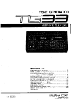 Yamaha TG-33 - Service Manual 